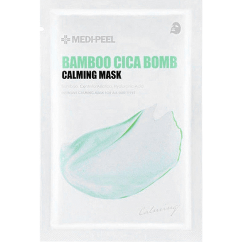 MEDI-PEEL, Успокаивающая тканевая маска с центеллой и бамбуком, 25 мл, Bamboo Cica Bomb Calming Mask