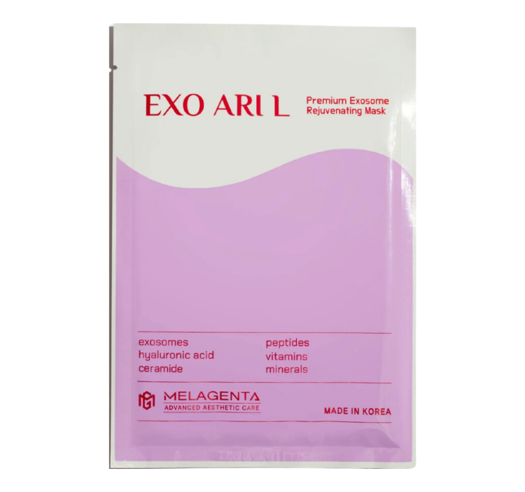 MELAGENTA, Тканевая маска для лица с экзосомами, Melagenta Premium Exosome Rejuvenating Mask MELAGENTA, Тканевая маска для лица с экзосомами, Melagenta Premium Exosome Rejuvenating Mask