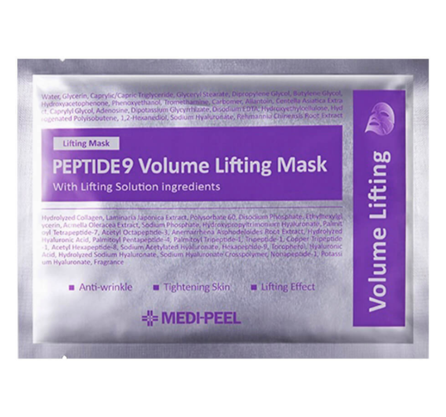 MEDI-PEEL, Peptide 9 Volume Тканевая лифтинг-маска для восстановления упругости кожи, 25 мл