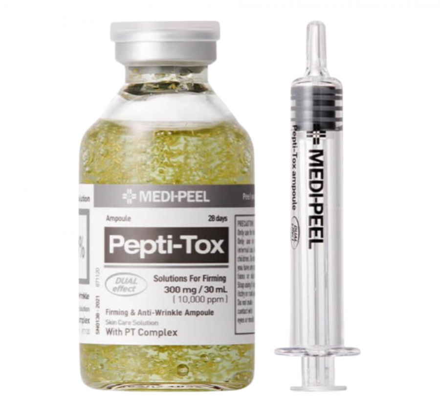 MEDI-PEEL, Разглаживающая ампульная сыворотка, 30 мл, Pepti-Tox Ampoule