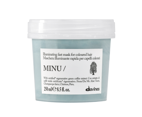DAVINES, Восстанавливающая экспресс-маска для окрашенных волос (защита цвета) 250 мл, MINU hair mask