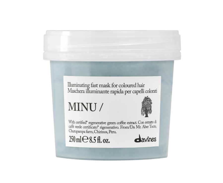 DAVINES, Восстанавливающая экспресс-маска для окрашенных волос (защита цвета) 250 мл, MINU hair mask