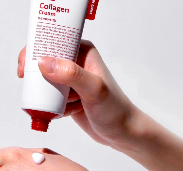 MEDI-PEEL Red Lacto Collagen Пробиотический крем с коллагеном и пептидами, 80 г, Barrier Cream MEDI-PEEL Red Lacto Collagen Пробиотический крем с коллагеном и пептидами, 80 г, Barrier Cream