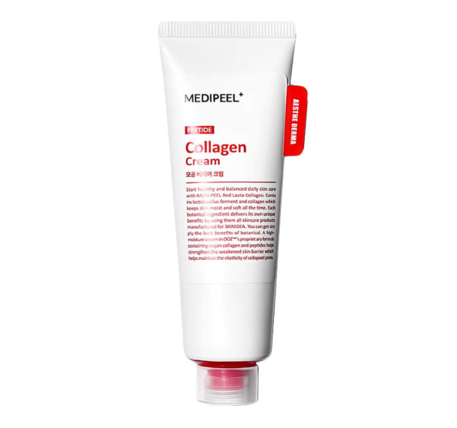 MEDI-PEEL Red Lacto Collagen Пробиотический крем с коллагеном и пептидами, 80 г, Barrier Cream