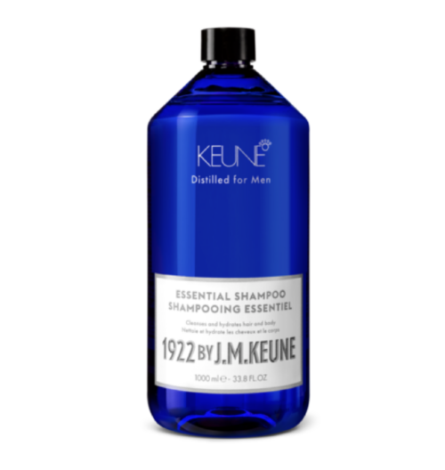 KEUNE, 1922 Универсальный мужской шампунь для волос и тела 1000 мл, 1922 Essential Shampoo