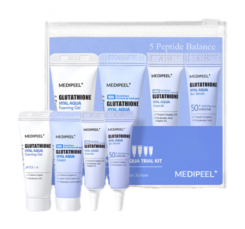 MEDI-PEEL Glutathione Hyal Aqua Trial Kit (15ml+15g+4ml*2ea) Набор миниатюр с глутатионом