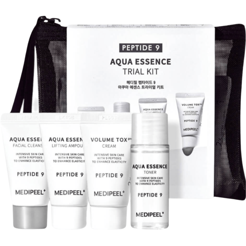 MEDI-PEEL Peptide9 Aqua Essence Trial Kit (20ml+15ml*2+15g) Омолаживающий набор миниатюр с пептидами