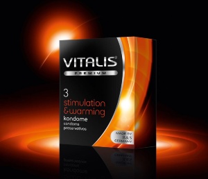 Презервативы "VITALIS" PREMIUM stimulation&warming (3шт)