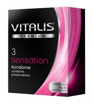 Презервативы "VITALIS" PREMIUM sensation (3шт)