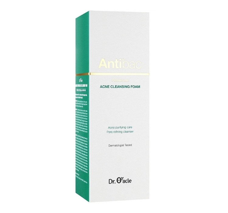 DR.ORACLE Очищающая пенка для проблемной кожи, 180 мл, Antibac Premium Acne Cleansing Foam