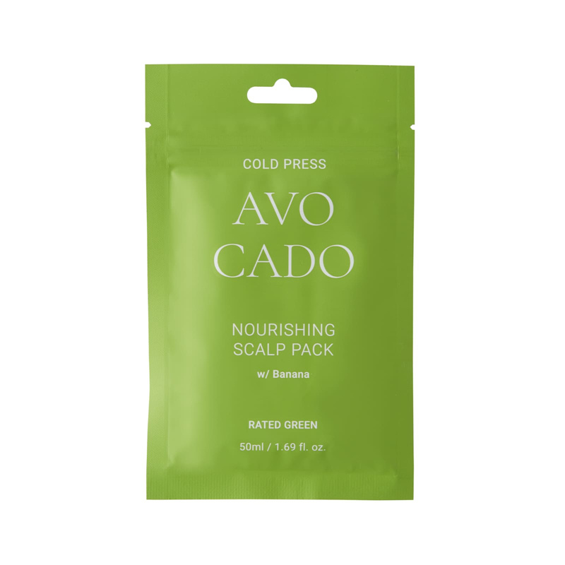 RATED GREEN Avocado Маска питательная для кожи головы с маслом авокадо и экстрактом банана 50мл