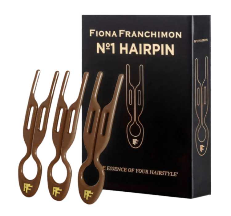 FIONA FRANCHIMON (№1 HAIRPIN), Шпильки оттенка Мокачино (набор из 3 шпилек)