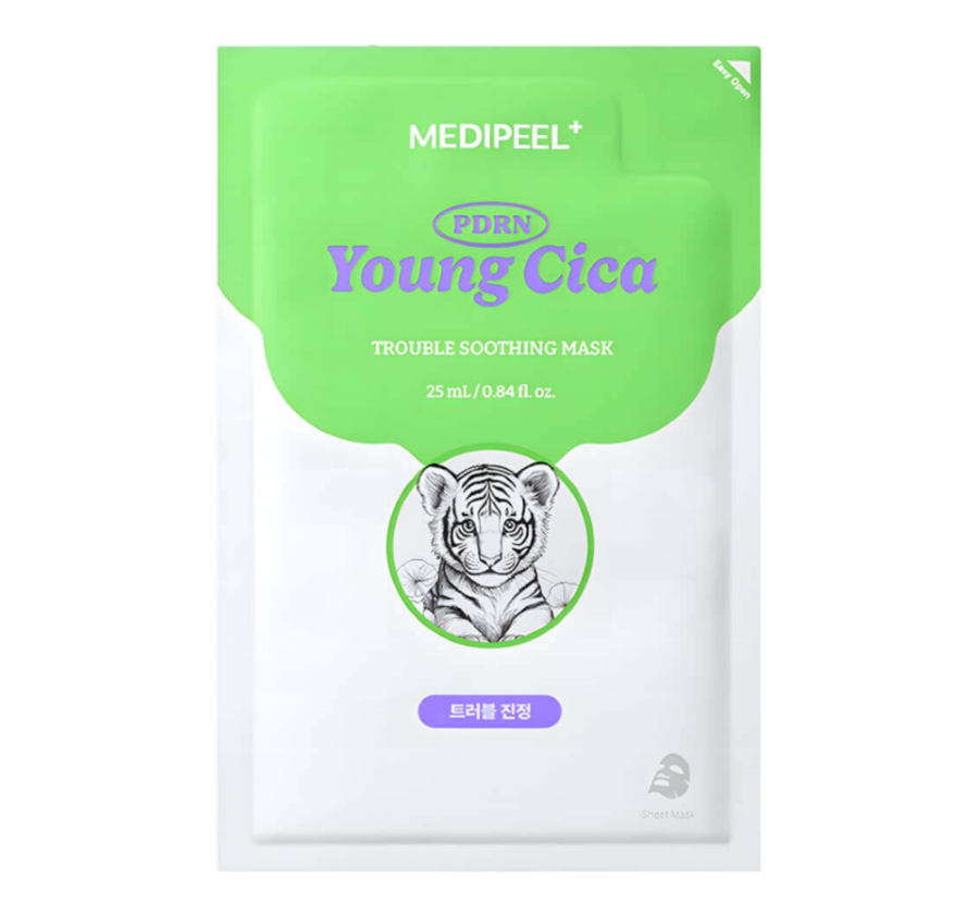 MEDI-PEEL, Young Cica PDRNTrouble Soothing Mask Успокаивающая маска для лица, 25 мл