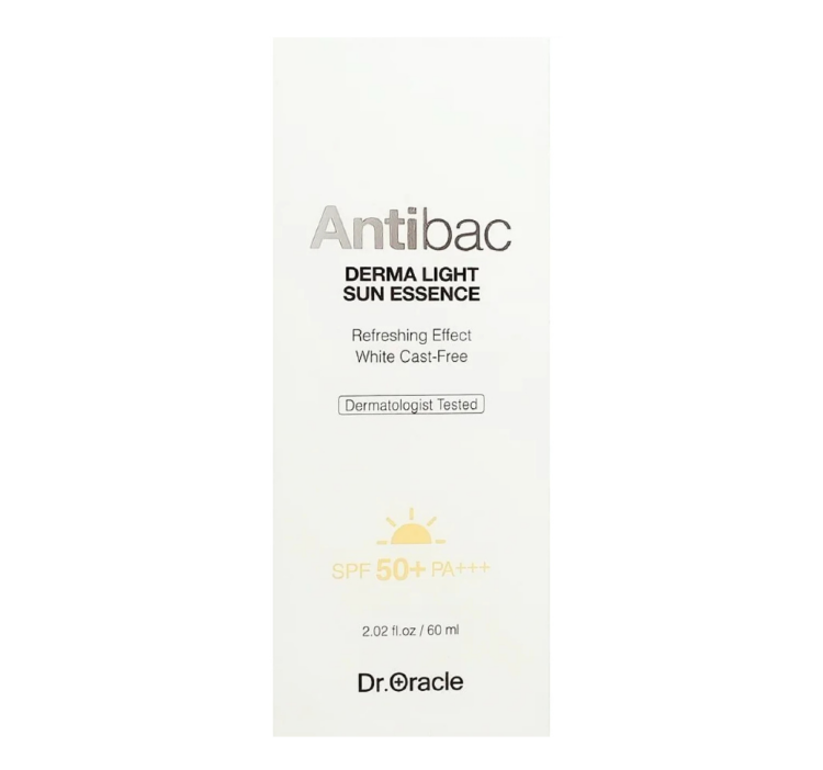 DR.ORACLE Легкая солнцезащитная эссенция для лица, 60мл, Antibac Derma Light Sun EssenceSPF50+ РА+++