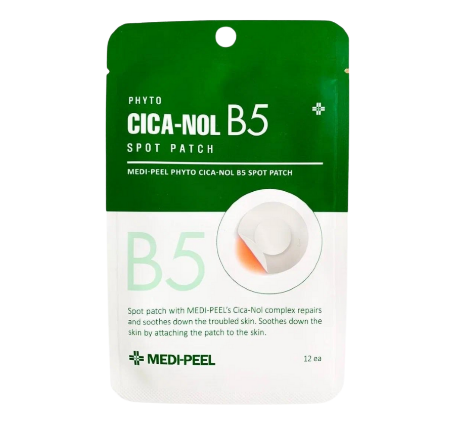 MEDI-PEEL, CICA-Nol B5 Точечные пластыри для удаления воспалений, 12 шт*12 мм