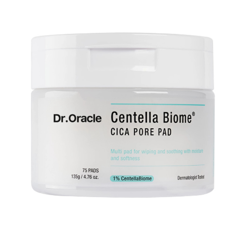 DR.ORACLE, Тонизирующие пэды для лица, 135г/75шт, CentellaBiome Toner Pad 