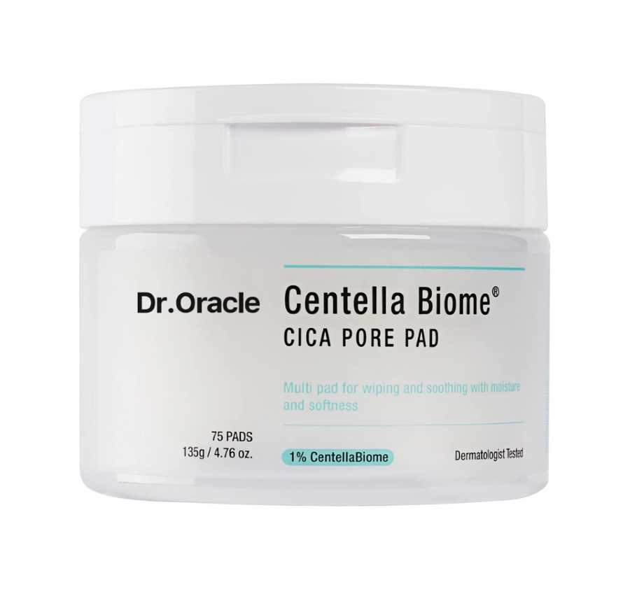 DR.ORACLE, Тонизирующие пэды для лица, 135г/75шт, CentellaBiome Toner Pad 