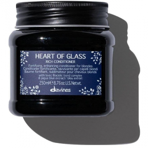 DAVINES, Питательный кондиционер для защиты и сияния блонд 250 мл, Heart of glass rich conditioner