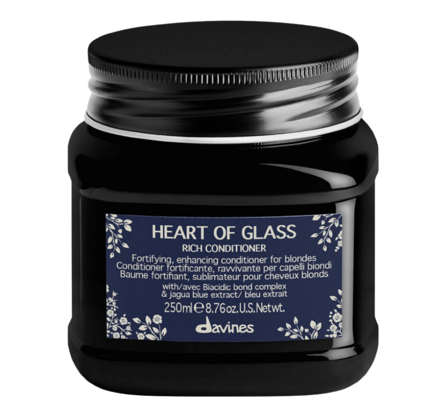 DAVINES, Питательный кондиционер для защиты и сияния блонд 250 мл, Heart of glass rich conditioner