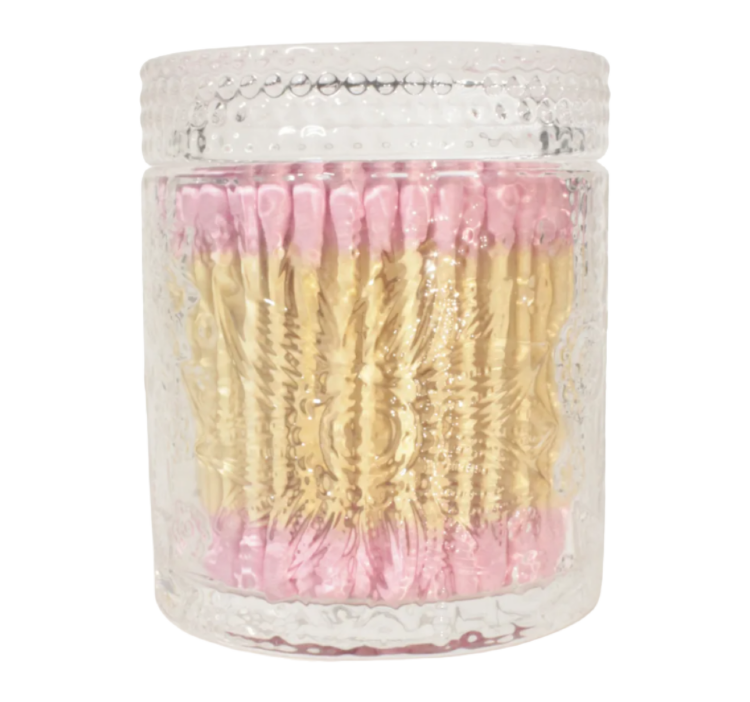 JUNGLE STORY, Стеклянный органайзер с ватными палочками, 200 шт