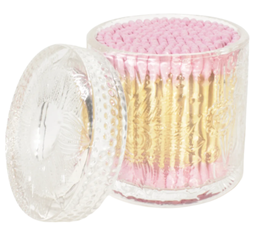 JUNGLE STORY, Стеклянный органайзер с ватными палочками, 200 шт