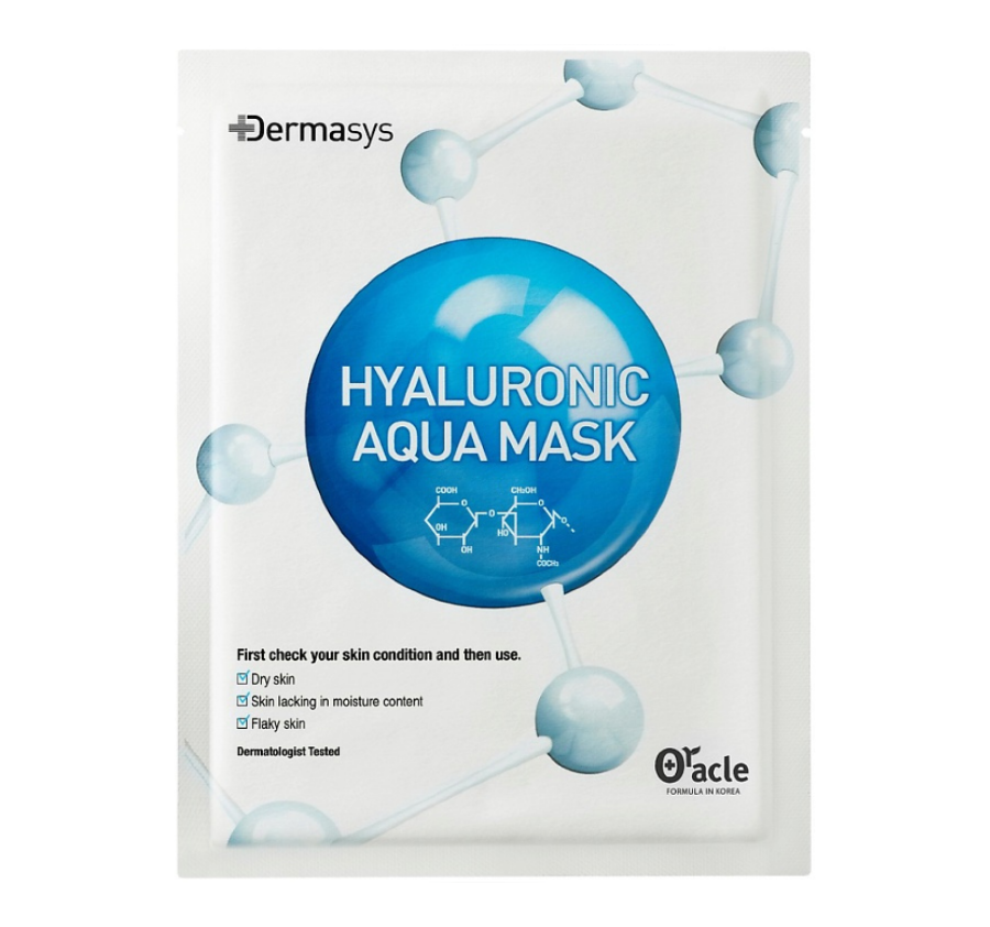 DR.ORACLE  Тканевая маска для лица с гиалуроновой кислотой (1шт), Dermasys HyaluronicAqua Mask