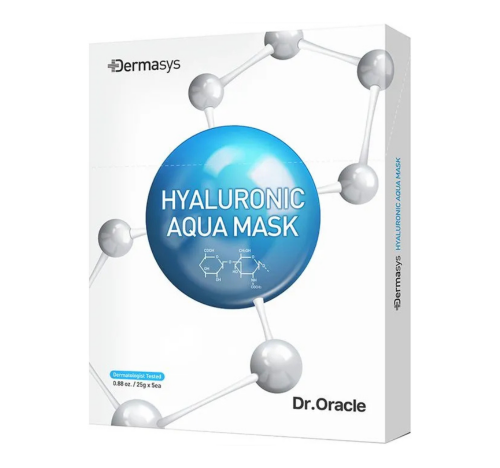 DR.ORACLE Набор тканевых масок для лица с гиалуроновой кислотой (5 шт), Dermasys HyaluronicAqua Mask