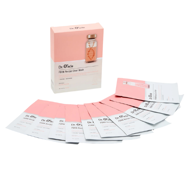 DR.ORACLE Ревитализирующая тканевая маска для лица, (10шт/ 1упаковка) PDRN Recipe Clear Mask